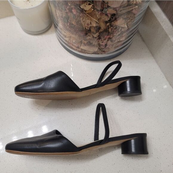Everlane Black Square-Toe Flats - Picture 5 of 10